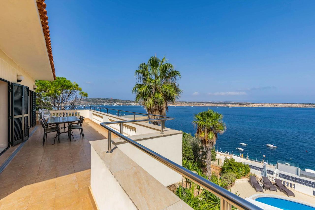Villa Palma - Sunset Sea Views With Pool, Jacuzzi, Sauna And Games Room Mellieħa Exterior foto